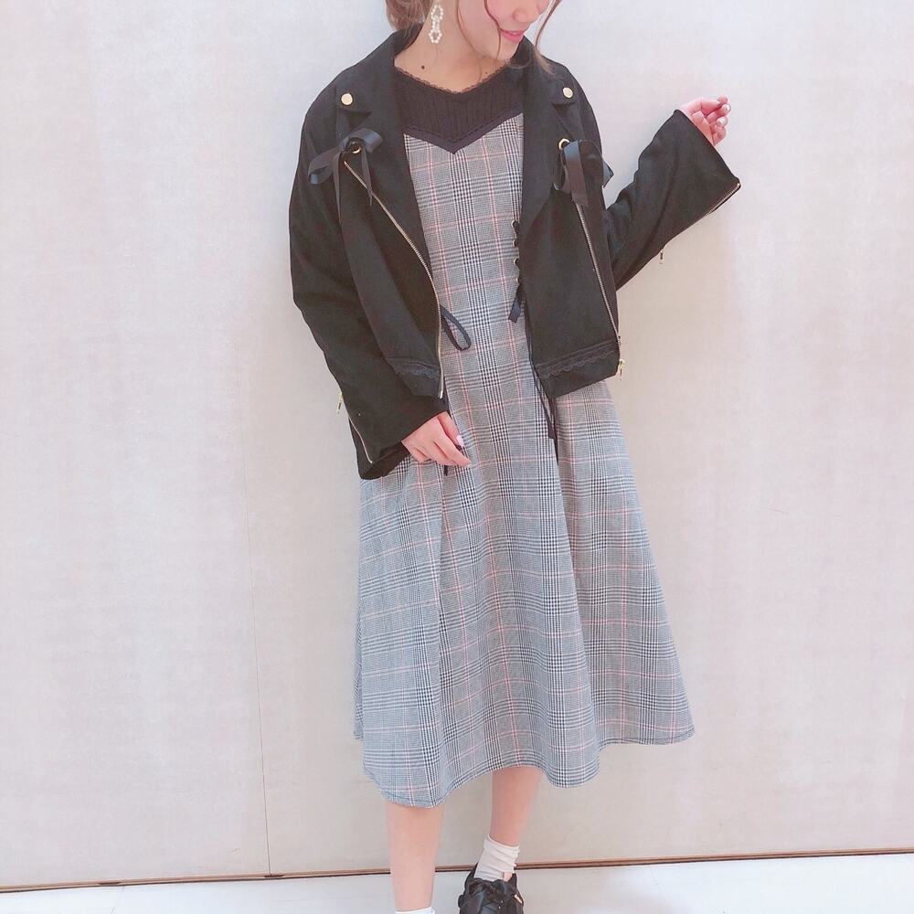 Liz Lisa LOT of 2 Lace-Up Salopette Camisole Check Dress Jfashion Gyaru Himekaji - Picture 3 of 16